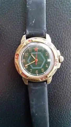 Jam rusia Komanderskie (B) Green dial Manual W.