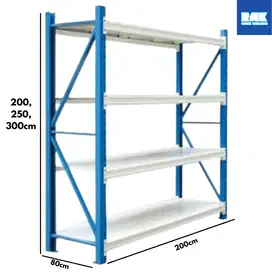 RAK GUDANG P 2M L 0.8M KAPASITAS 250KG/LEVEL