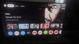 1 set TV sony KD-55X80J dan meja ikea fjallbo