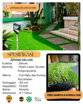 Rumput sintetis tipe Jepang Deluxe 3 cm