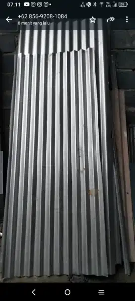 Seng bekas 80x180x0,2