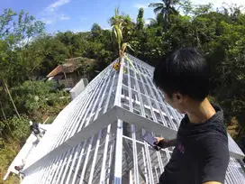 Konstruksi Baja Ringan Paling Murah, Cocok Utk Segala Atap, Hasil Rapi