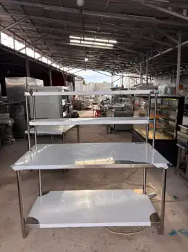 Meja prepare 2 susun plus 
Kondisi baru
Ukuran 150x75x85