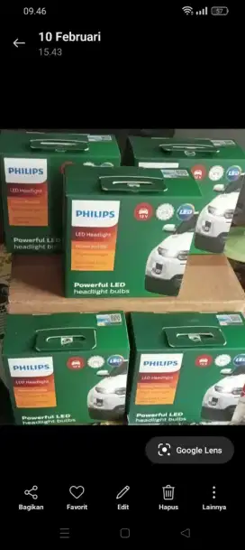 Led Philip putih trang hemat strum accu.