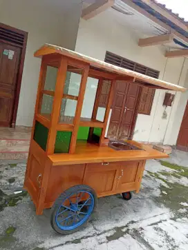 Gerobak Angkringan Bakso Mie Ayam PeceL Bubur Sate Martabak Ronde dlL