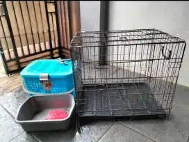 Kandang kucing, box kucing, box pasir, sekop pasir, sisir kucing