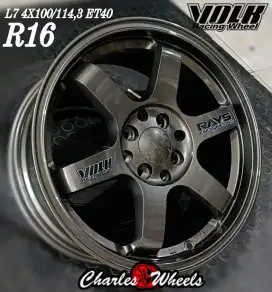 Velg baru Te37 gunmetal Ring16