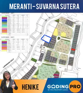 Murah Tanah Kavling Cluster Meranti Lt. 830 Suvarna Cikupa Tangerang