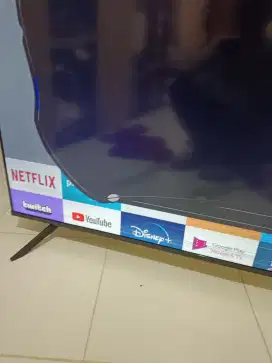 TV led spc goggle TV 75 inci minus pecah