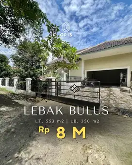Rumah Lahan Luas Dekat Stasiun MRT di Lebak Bulus Jakarta Selatan