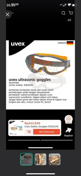 Goggles uvex germany