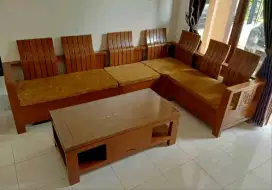 Set Kursi Sofa Tamu Kayu Jati