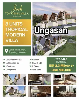 Jual Villa Ocean View Ungasan Kuta Selatan Bali