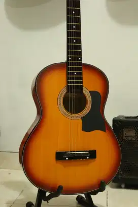 Gitar akustik baru merek Yamaha siap antar cod bayar di tempat