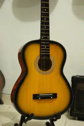 Gitar akustik baru merek Yamaha siap antar cod bayar di tempat