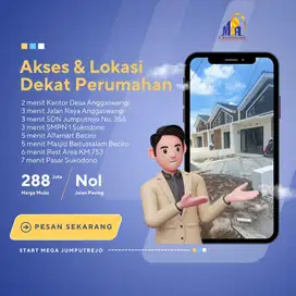 Rumah murah Sidoarjo cash promo 300jutaan shm