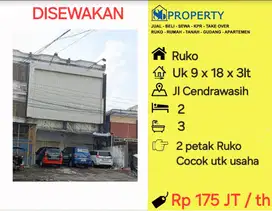 DISEWAKAN Ruko Cendrawasih 2 unit cocok untuk usaha dan kantoran