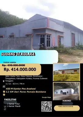 jual murah gudang melalui lelang negara