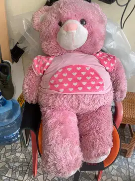 Boneka teddy bear beruang pink besar jumbo