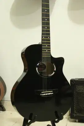 Gitar akustik Yamaha tanem besi siap antar cod bayar di tempat