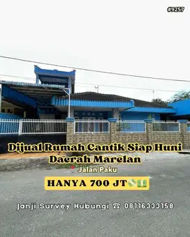Dijual Rumah Cantik Siap Huni di Daerah Marelan Raya