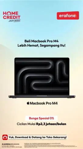 iPad PRO M4 CICILAN Bunga 0% ADMIN 199
