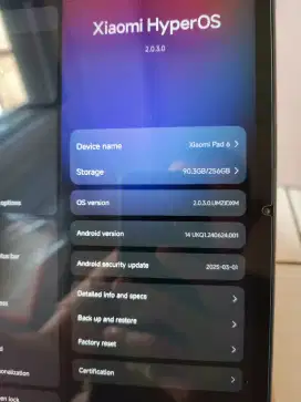 Dijual Xiaomi Pad 6 | 8/256Gb | WIFI | ex Garansi Resmi