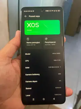 infinix hot 50 fullset ram 8/128 mulus