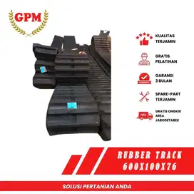 Rubber Track Ukuran 600x100x76 untuk Dumper Crawler Morooka dan Komats