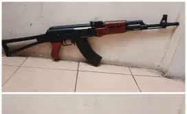 Mainan Tembakan AK Repaint Motif Kayu