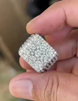Cincin Stempel Ring Emas Berlian Gold Diamond