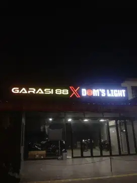 Neon box,huruf timbul,papan nama,display akrilik,murah