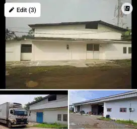 Dijual / Disewakan Gudang Ex garmen jalan Parung Raya Bogor