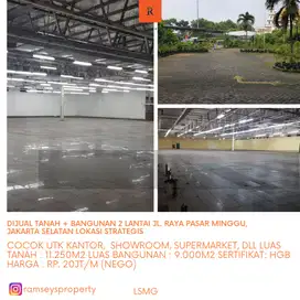 Dijual Gedung Raya Pasar Minggu