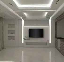 Plafon pvc plafon gypsum kusen aluminium partisi sekat ruang
