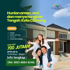 Rumah Idaman Tanpa DP Free Biaya Dekat ke Tol dan Stasiun Cibinong