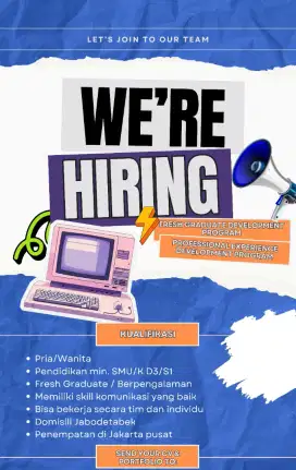 LOWONGAN KERJA FRESH GRADUATE DEVELOPMENT PROGRAM