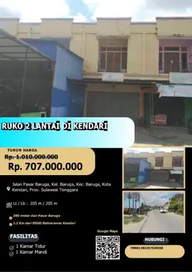 jual murah ruko 2 lantai melalui lelang negara