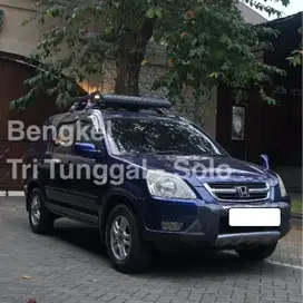 JUAL MOBIL PRIBADI CR-V 2002 BIRU METALIK ISTIMEWA I-VITEC MANUAL M/T