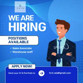 Kami membutuhkan Gudang Staff dan Sales Associate