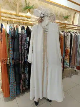 Gamis xlusif brand hikmat original size L Ld 112