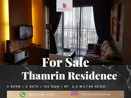 Dijual Apartement Thamrin Residence 3BR Furnished View Grand Indonesia
