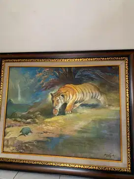lukisan harimau