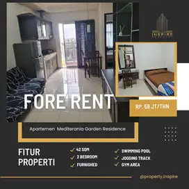 Sewa Apartment Medit2 2BR furnish strategis siap huni jakarta barat