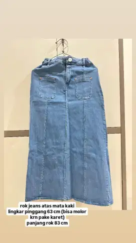 Rok Jeans Biru Langit
