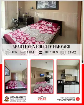 Sewa Tahunan Educity Harvard Type Studio Lt Rendah by Vista Property