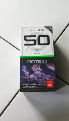 Infinix note 50 ram 8/256 gb baru segel dan garansi resmi