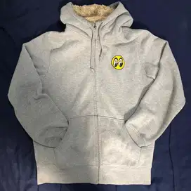Hoodie zipper uniqlo x mooneyes x lonewolf (size L)