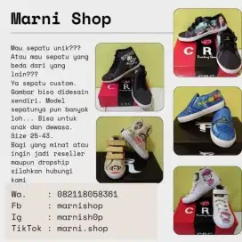 Sepatu printing custom