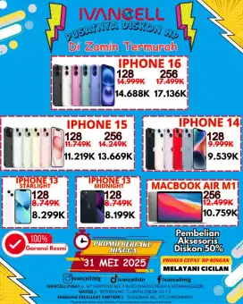 Iphone 13 128gb new promo spesial